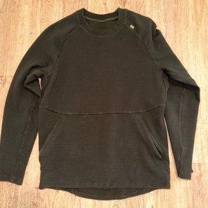 Lululemon At Ease crewneck sweatshirt olive green